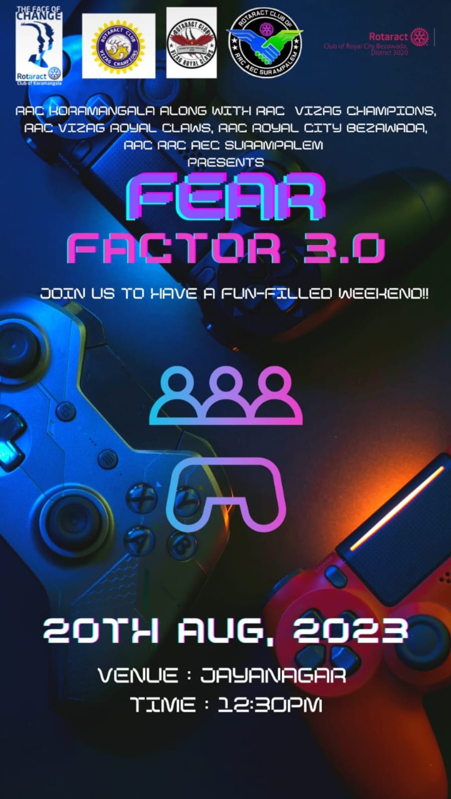 Rotaract Koramangala Bengaluru Fear factor 3.0
